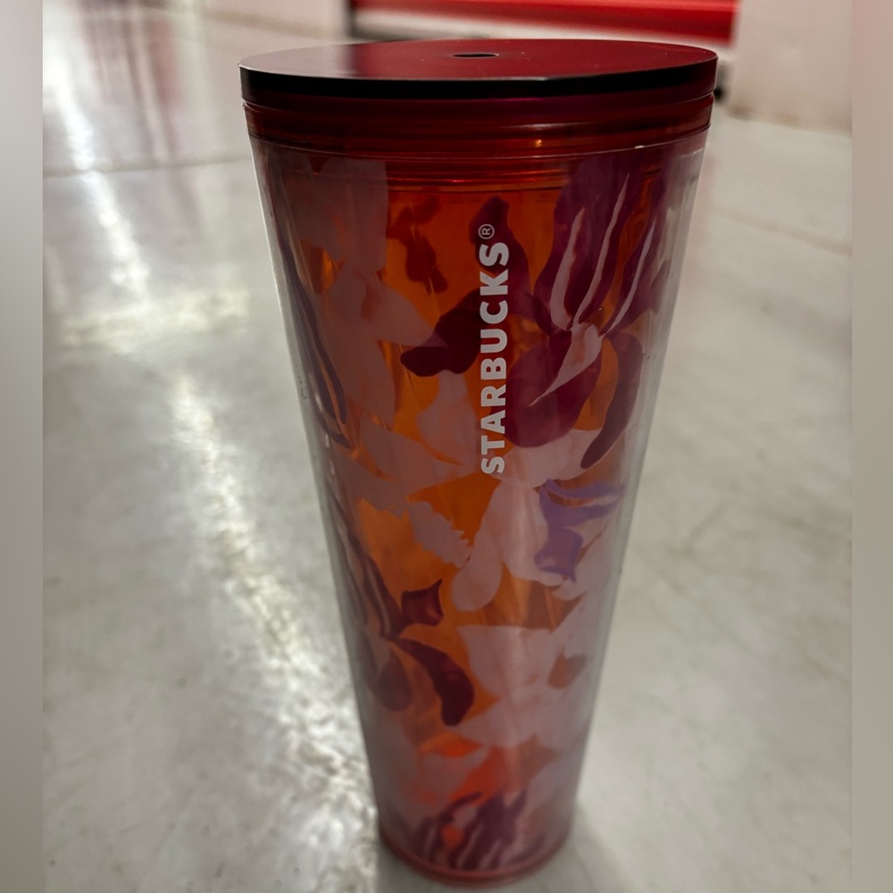 Starbucks Red and Purple Accent Tumbler